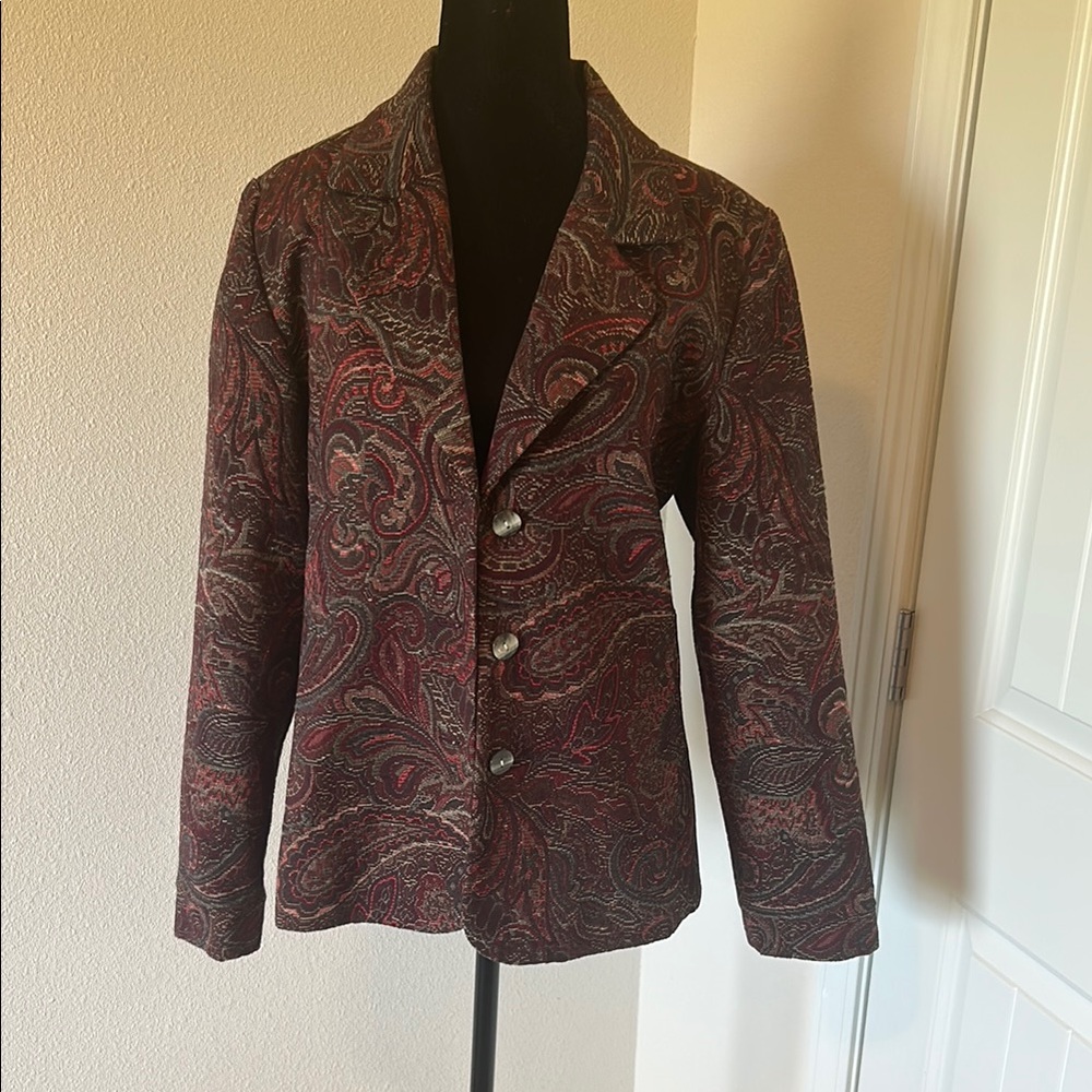 Christopher & Banks Paisley Jacket